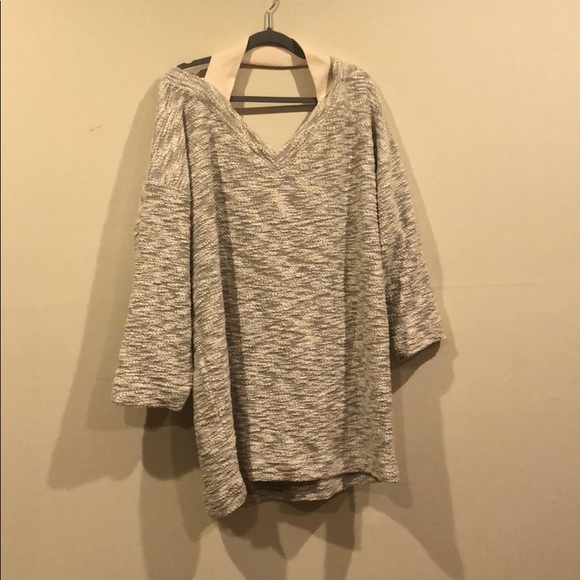 Free People FP Beach Gray Sweater Coverup NWOT - Picture 3 of 7